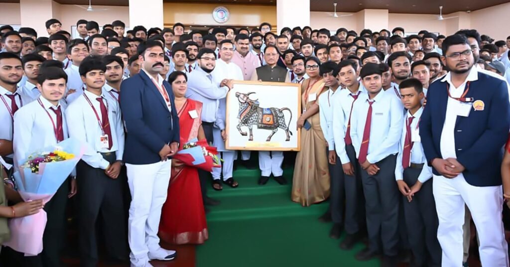 Chhattisgarh Vidhansabha: विधानसभा पहुंचे शकुंतला विद्यालय के छात्र… सीएम साय और डॉ. रमन सिंह से की मुलाकात