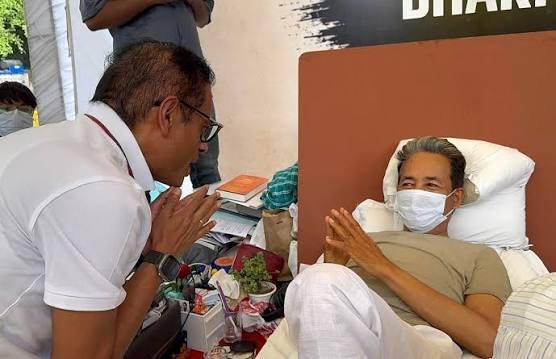 New Delhi: सोनम वांगचुक से मिले अमित जोगी… अनिश्चितकालीन अनशन को दिया समर्थन