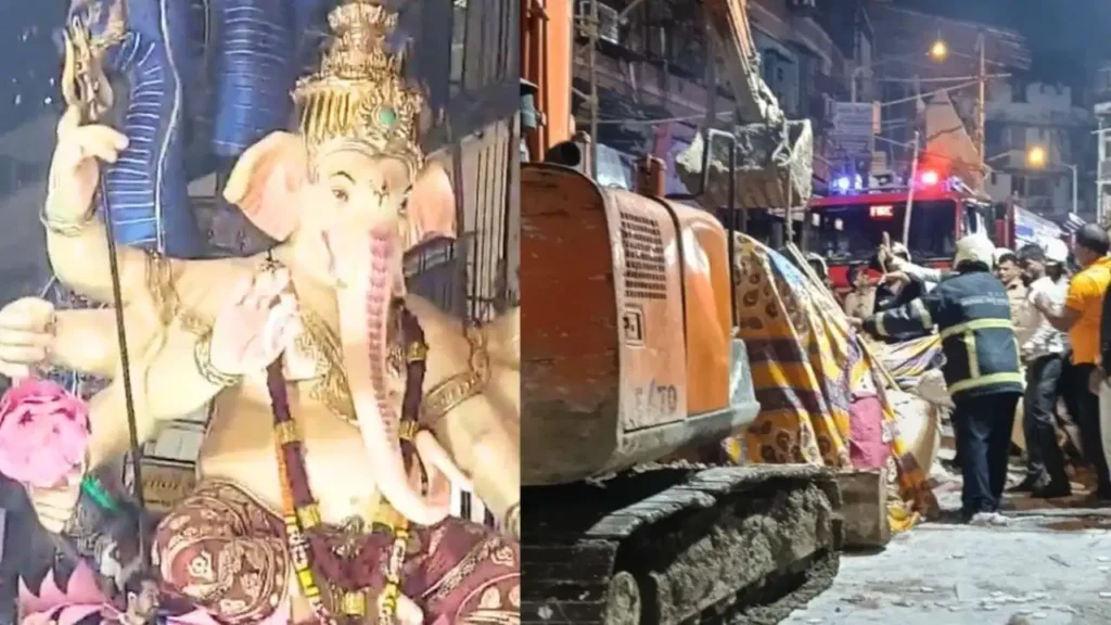 Mumbai News: मुंबई में 22 फीट की गणेश प्रतिमा गिरी… 2 की मौत