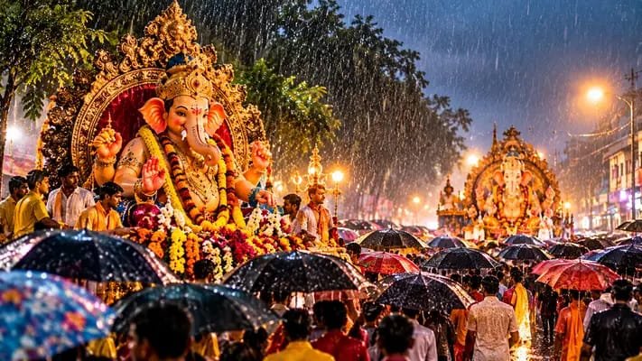 Ganesh Jhanki: गणेश झांकियों पर बारिश का असर… रायपुर और राजनांदगांव में बदली तारीख