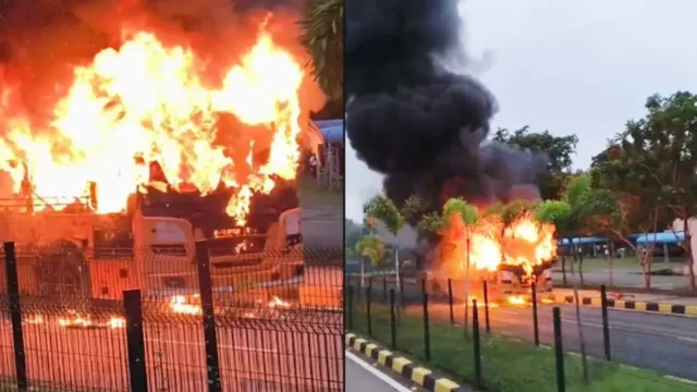 Raipur Bus Fire: नवा रायपुर में चलती बस में लगी आग… 30 से ज्यादा कर्मचारी थे सवार