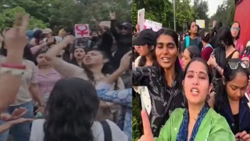 Delhi Student Protest: “एक कचौड़ी, दो समोसा…” महिला सुरक्षा पर DU में प्रदर्शन