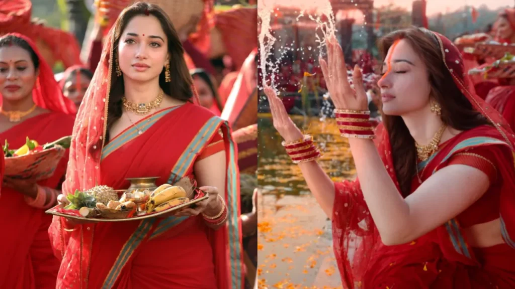 Tamannaah Bhatia: छठ पूजा की परंपरा जानकर भावुक हुईं तमन्ना भाटिया… शूटिंग के दौरान छलके आंसू