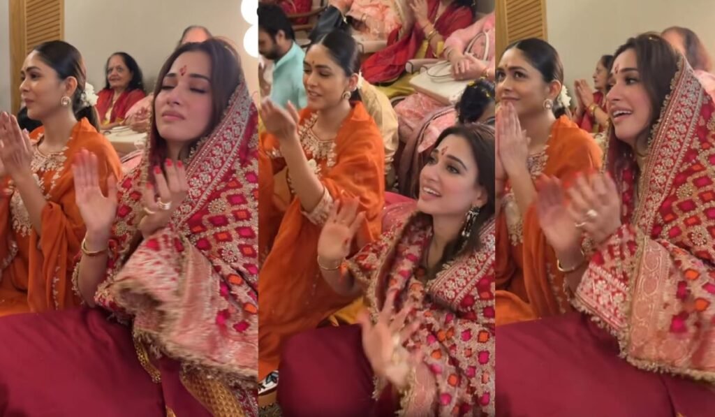 Tamannaah Bhatia: नवरात्र में माता की चौकी में पहुंचीं तमन्ना भाटिया… मृणाल ठाकुर के साथ गाए भजन