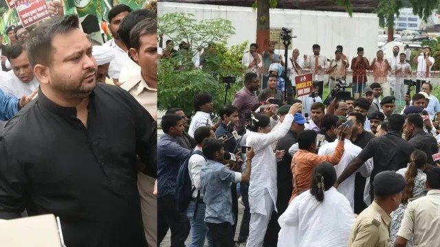Bihar SIR Protest: पटना में SIR के विरोध में महागठबंधन का मार्च… तेजस्वी यादव समेत कई नेता रोके गए